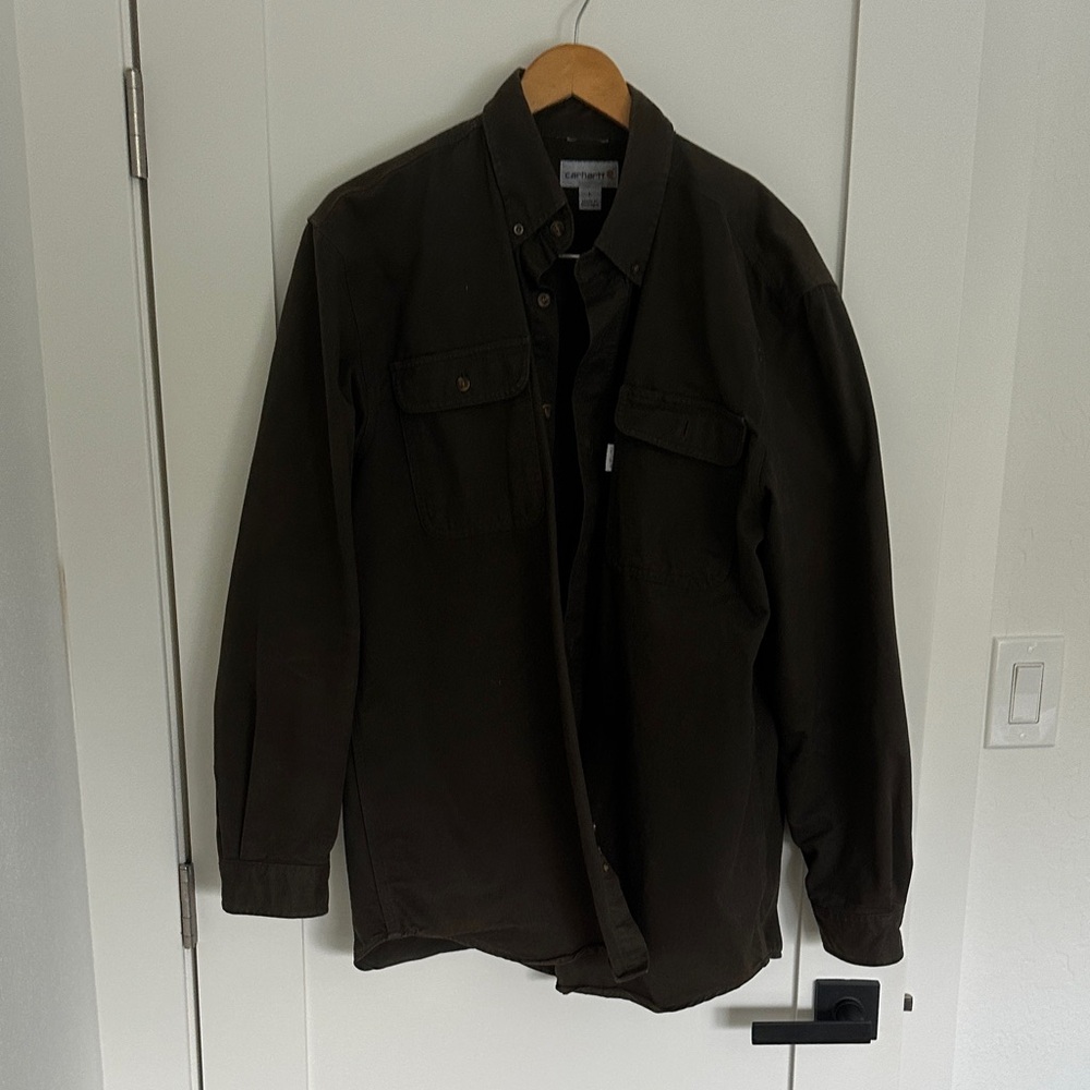Carhartt Men's Olive Shirt Jacket